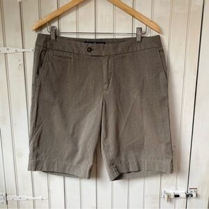 GAP Tan Straight Shorts Mid-Length 100% Cotton Size 12